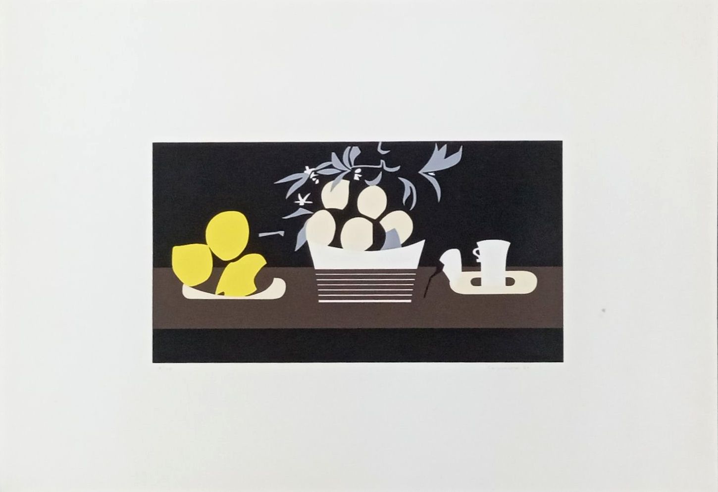 1987 Bodegón Zurbarán (5 colores) 21,5x40 Serigrafía
